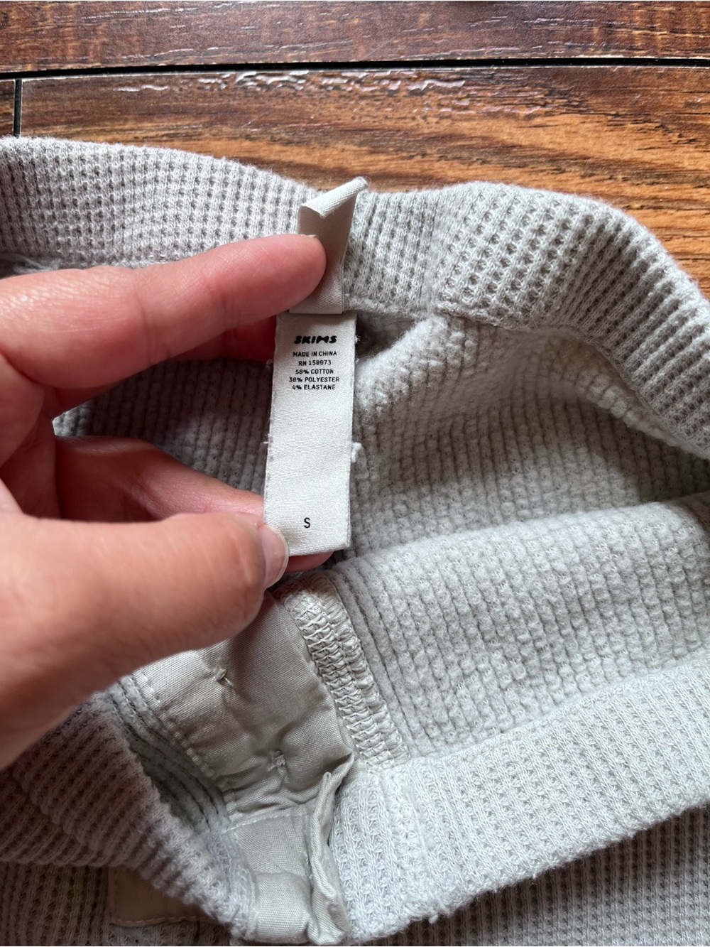 SKIMS Waffle-Knit Henley Set - Picture 2 of 3